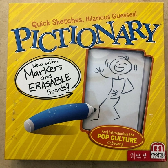 NEW Pictionary Family Board Game by Mattel - Picture 1 of 3